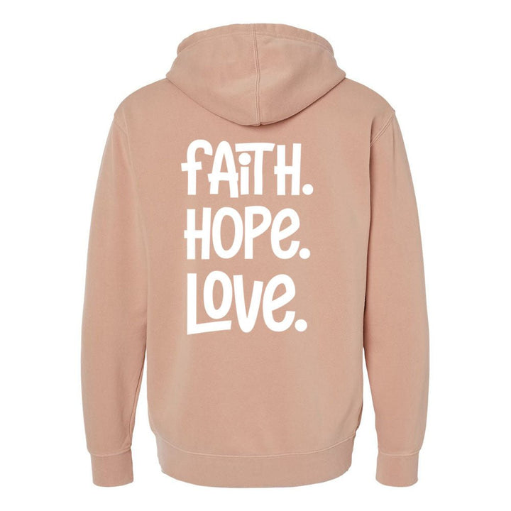 1 Corinthians 13:13 Unisex Pigment - Dyed Hoodie Sweatshirt - Shepherds Shelf