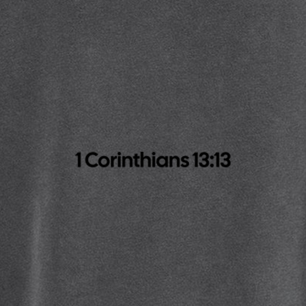1 Corinthians 13:13 Unisex Pigment - Dyed Hoodie Sweatshirt - Shepherds Shelf