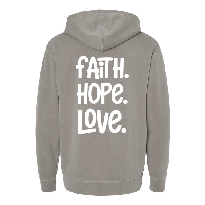 1 Corinthians 13:13 Unisex Pigment - Dyed Hoodie Sweatshirt - Shepherds Shelf