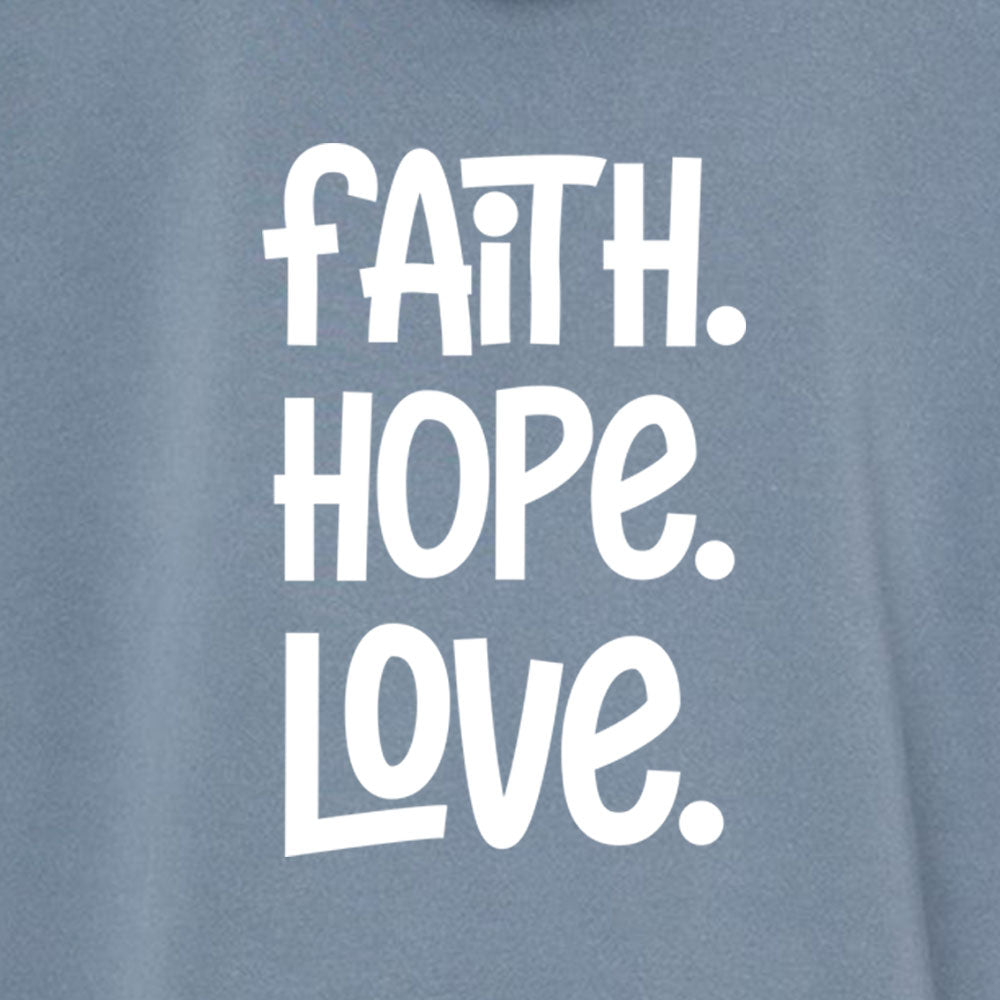 1 Corinthians 13:13 Unisex Pigment - Dyed Hoodie Sweatshirt - Shepherds Shelf