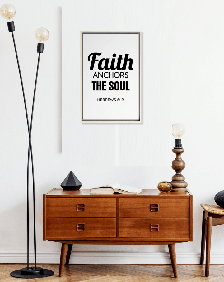 1 CORINTHIANS 13:8 Framed Canvas - Shepherds Shelf