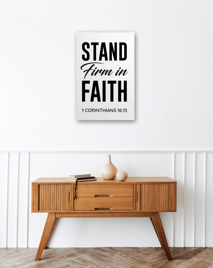 1 CORINTHIANS 16:13 Framed Canvas - Shepherds Shelf