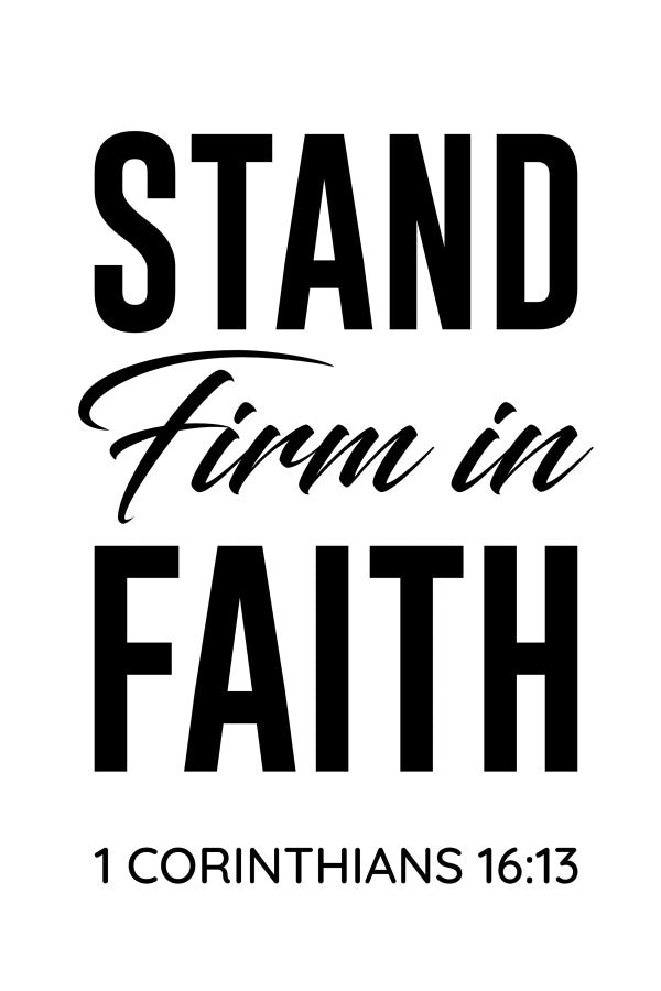 1 Corinthians 16:13 Scripture Poster - Shepherds Shelf