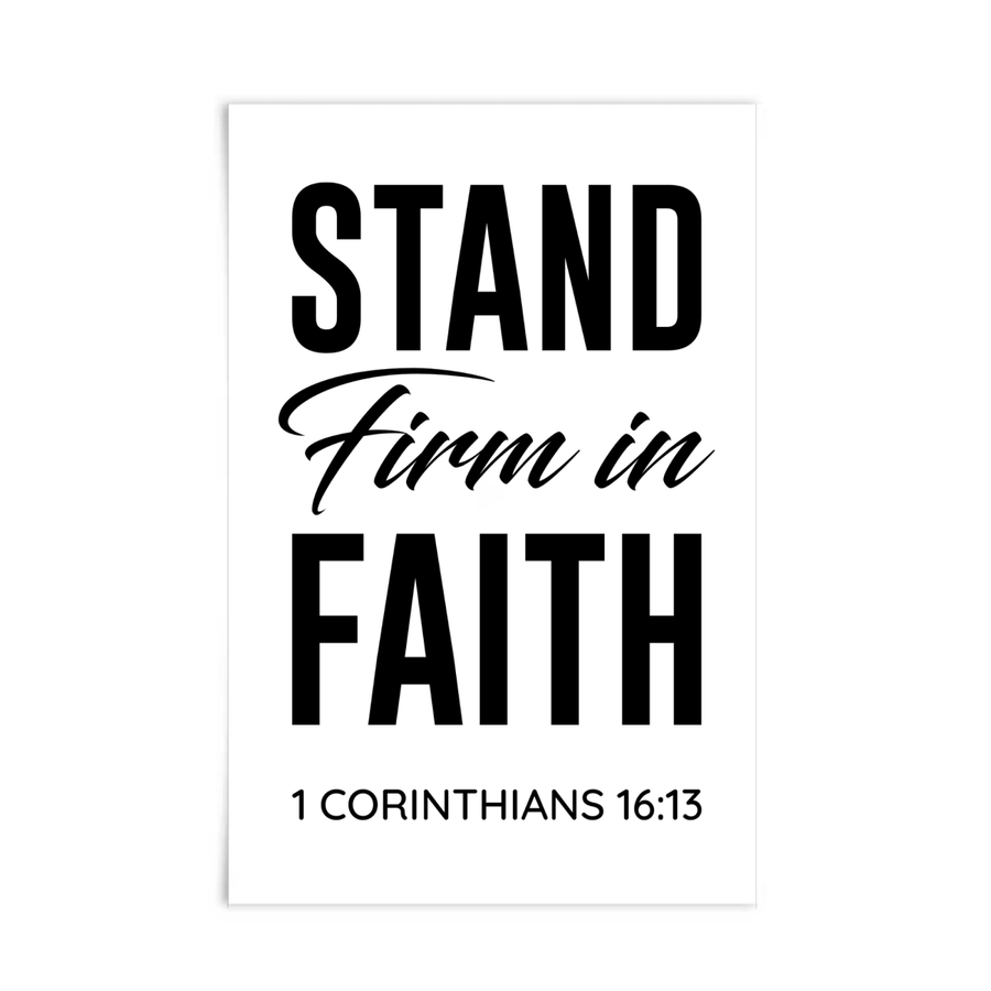 1 Corinthians 16:13 Scripture Poster - Shepherds Shelf