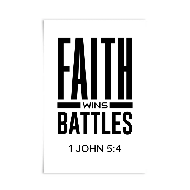 1 John 5:4 Scripture Poster - Shepherds Shelf