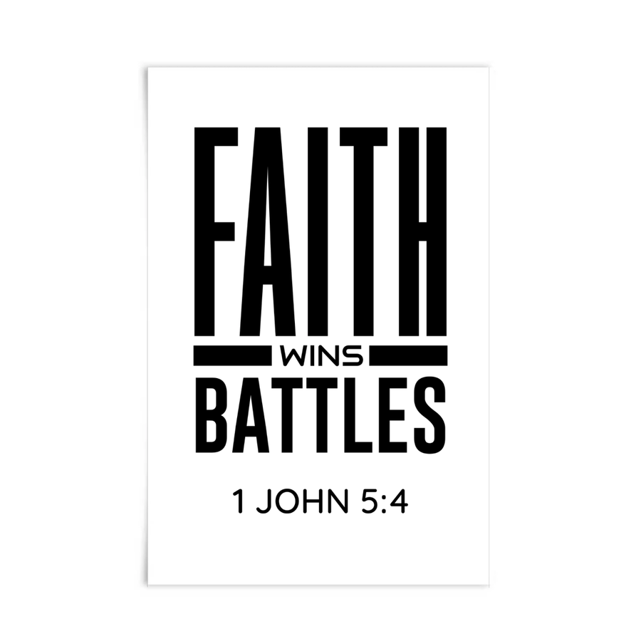 1 John 5:4 Scripture Poster - Shepherds Shelf