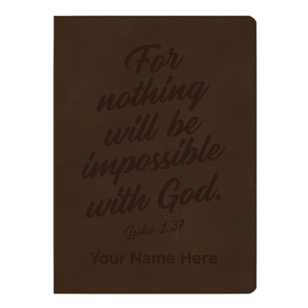 CSB Brown Study Size Holy Bible Large Print Size | Luke 1:37