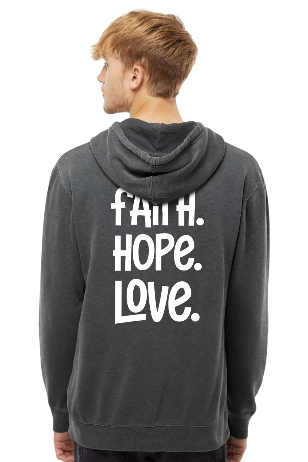 1 Corinthians 13:13 Unisex Pigment-Dyed Hoodie Sweatshirt