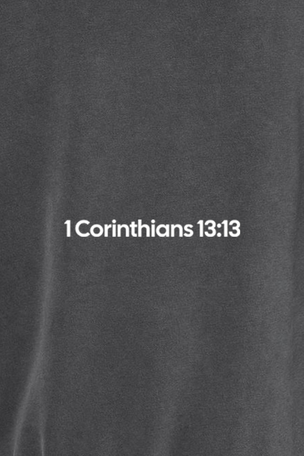 1 Corinthians 13:13 Unisex Pigment-Dyed Hoodie Sweatshirt