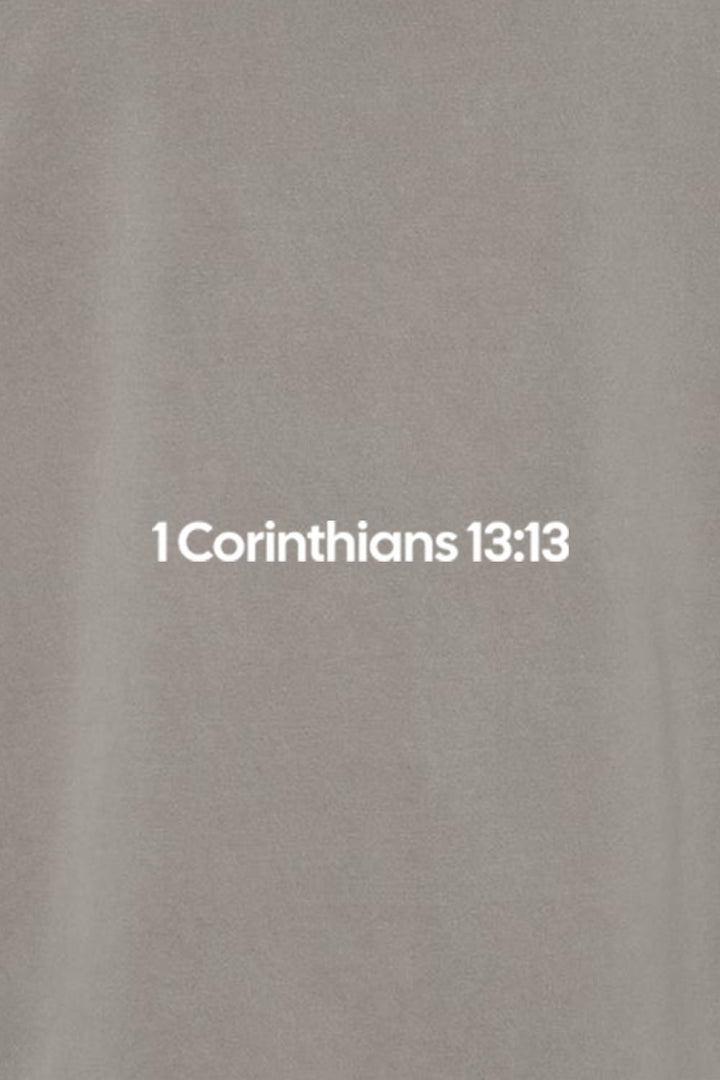1 Corinthians 13:13 Unisex Pigment-Dyed Hoodie Sweatshirt