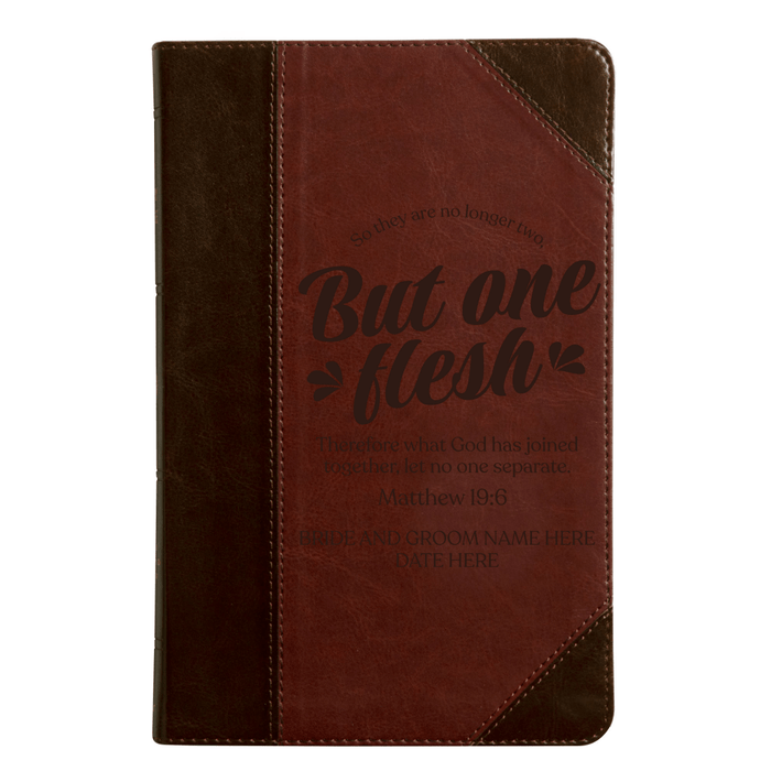 ESV Brown Standard Size Thinline Holy Bible Medium Print | Matthew 19:6