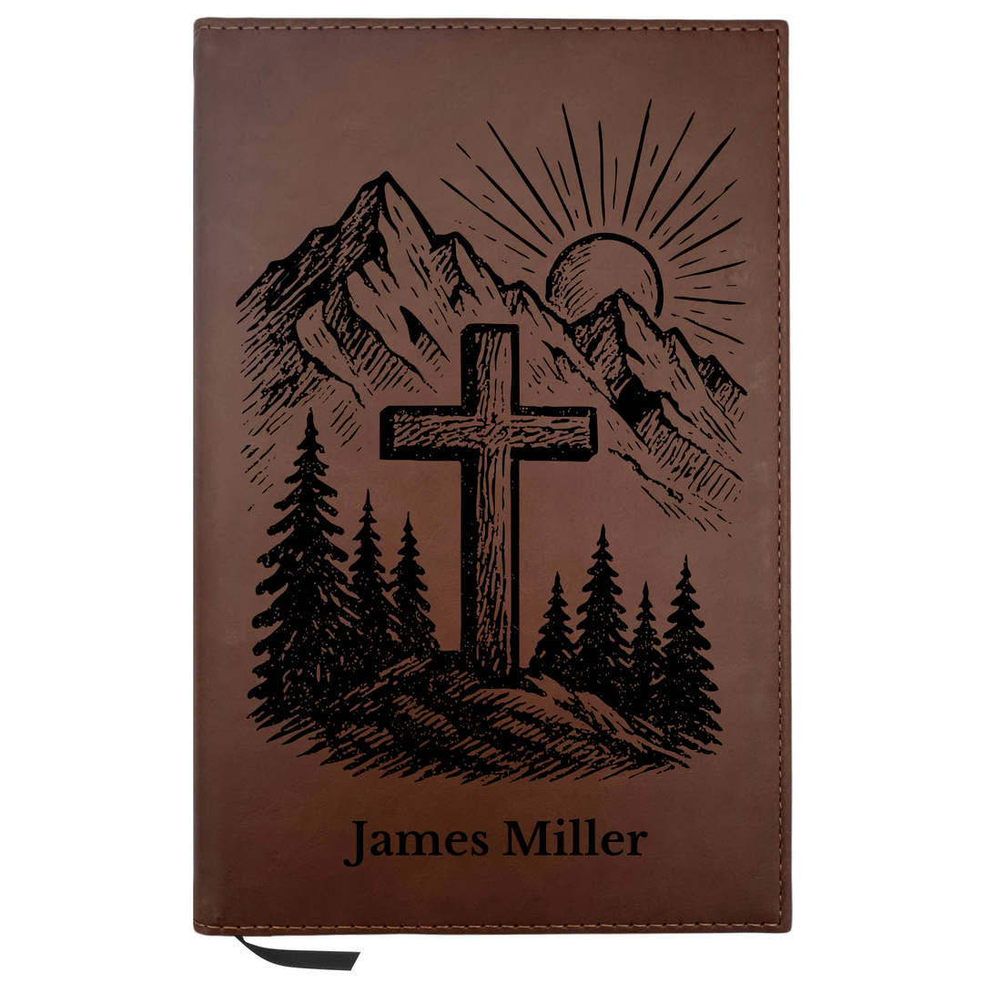 Personalized Brown Leatherette Journal Notebook | Cross Collection
