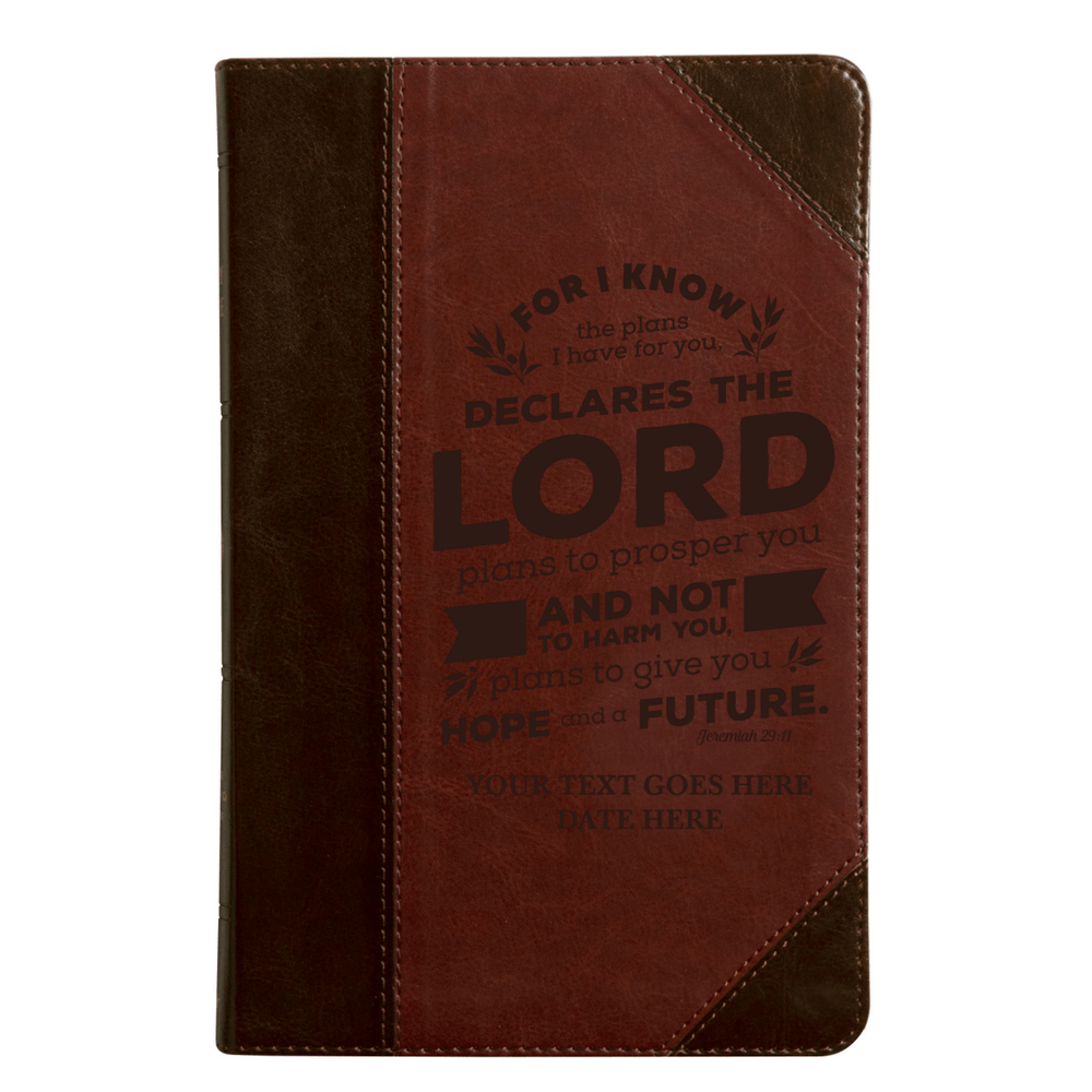 ESV Brown Standard Size Thinline Holy Bible Medium Print | Jeremiah 29:11
