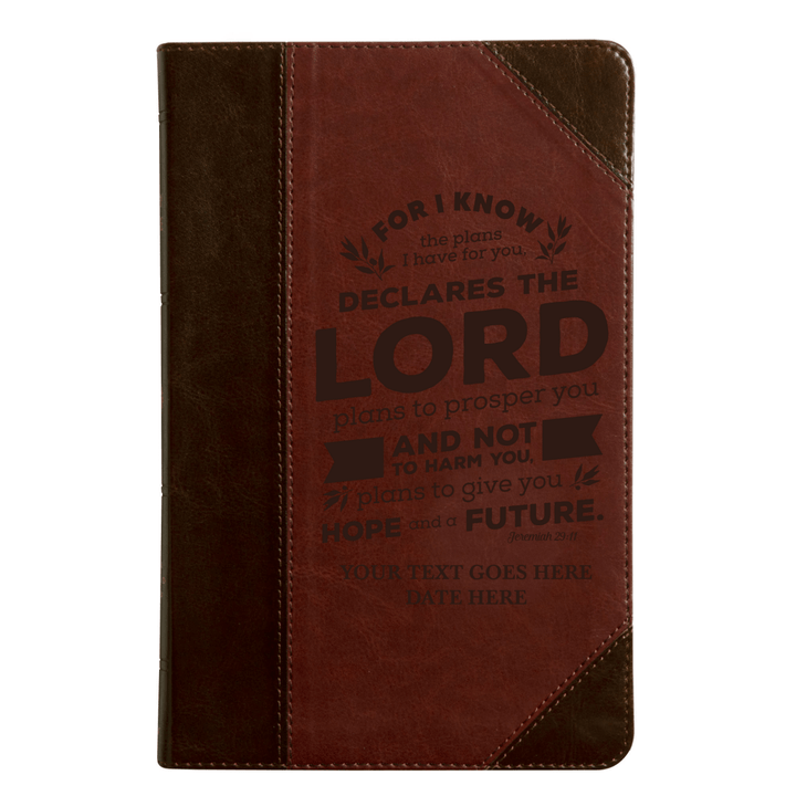 Personalized ESV Thinline Medium Bible With Jeremiah 29:11 Full Cover ...