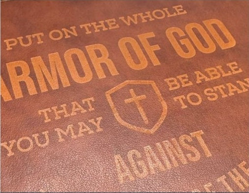 Actual personalization sample for this Bible