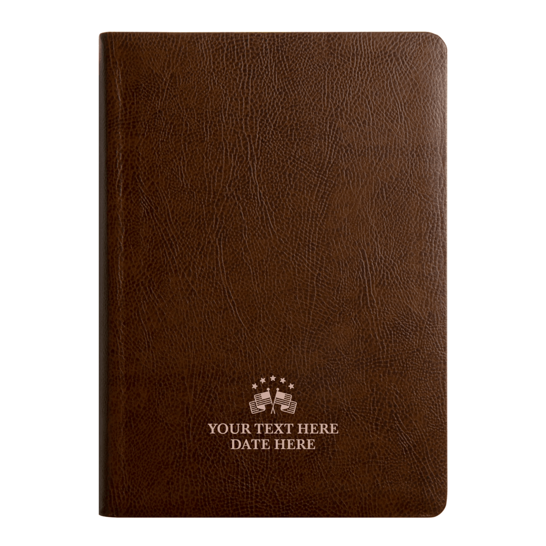 Personalized ESV Bible Bonded Leather Study and Cream Color Pages with God Bless America Design | Shepherds Shelf