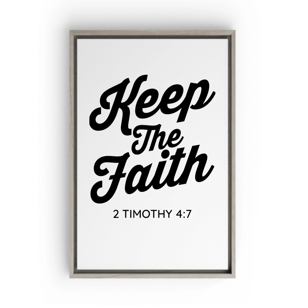 2 TIMOTHY 4:7 Framed Canvas - Shepherds Shelf