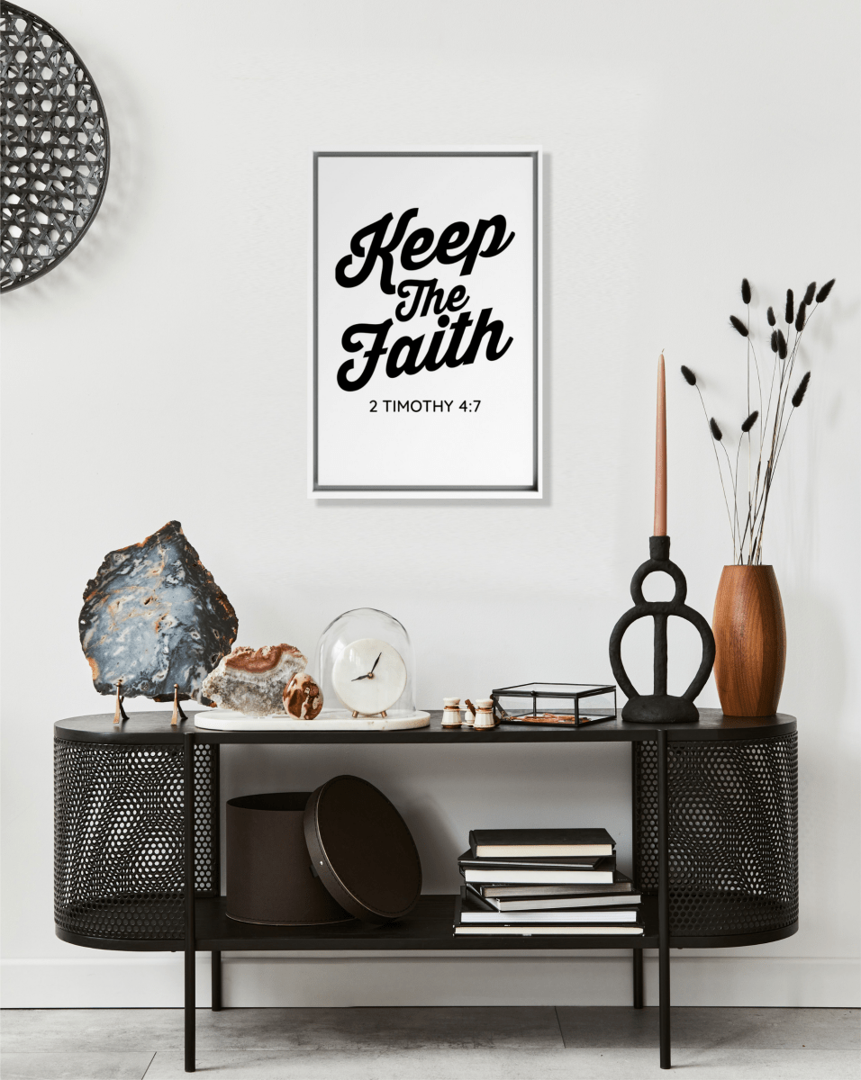 2 TIMOTHY 4:7 Framed Canvas - Shepherds Shelf