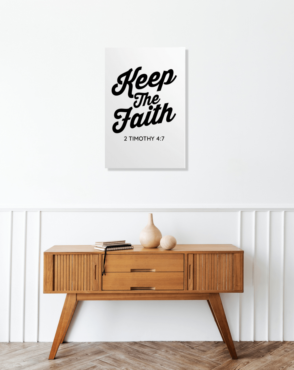 2 TIMOTHY 4:7 Framed Canvas - Shepherds Shelf