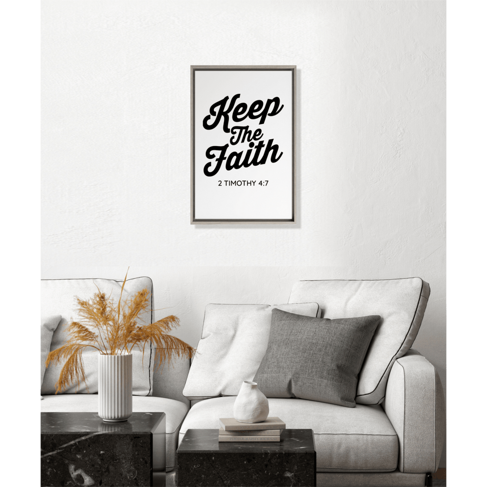 2 TIMOTHY 4:7 Framed Canvas - Shepherds Shelf