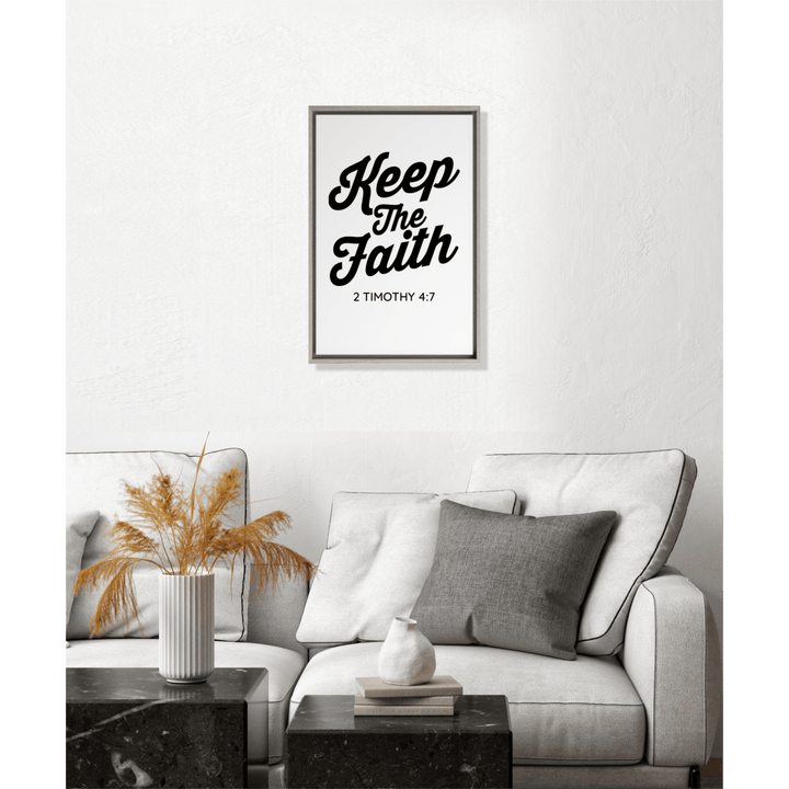 2 TIMOTHY 4:7 Framed Canvas - Shepherds Shelf