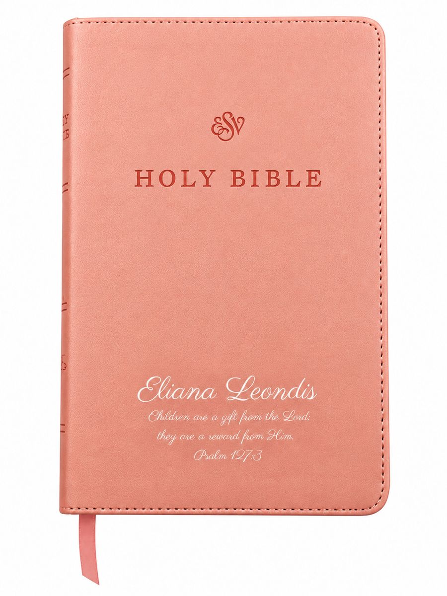 ESV Pink Standard Size Premium Holy Bible Small Print