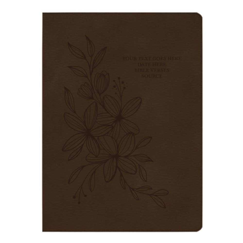 CSB Brown Study Size Holy Bible Large Print Size | Hyacinth