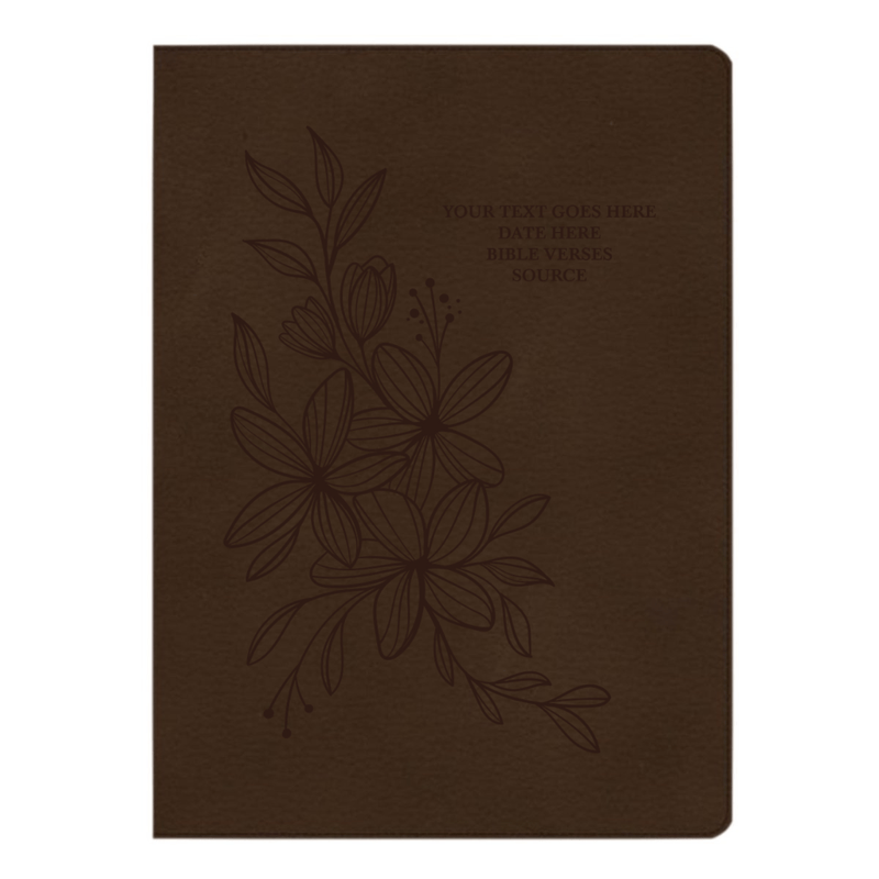 CSB Brown Study Size Holy Bible Large Print Size | Hyacinth