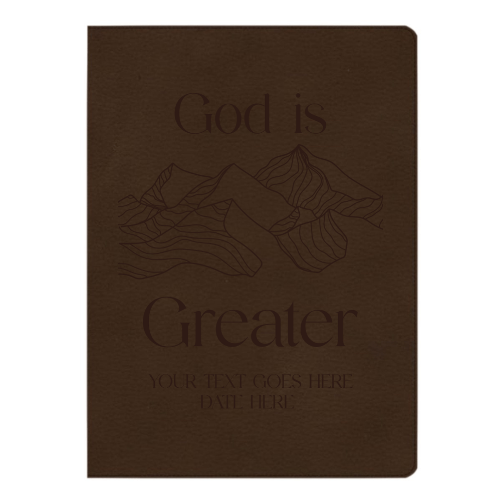 CSB Brown Study Size Holy Bible Large Print Size | God is Greater