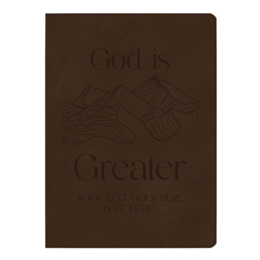 CSB Brown Study Size Holy Bible Large Print Size | God is Greater
