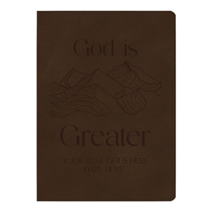 CSB Brown Study Size Holy Bible Large Print Size | God is Greater