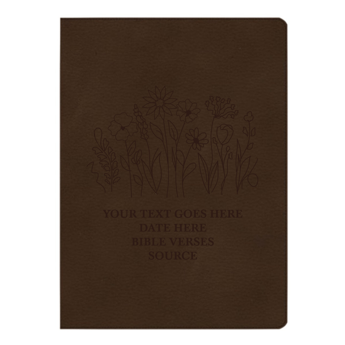 CSB Brown Study Size Holy Bible Large Print Size | Sun Flower