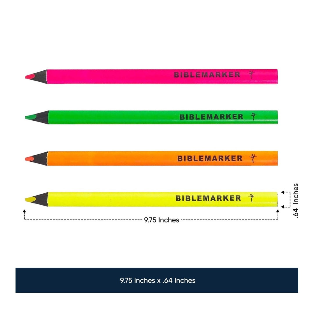 4 Pack Jumbo Dry Highlighter Markers, 9.75" - Shepherds Shelf