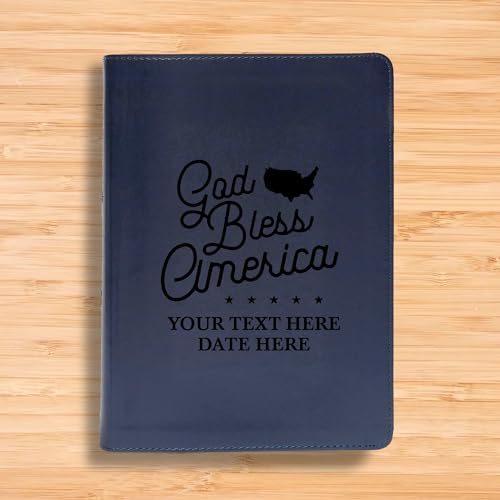 CSB She Reads Blue Study Size Holy Bible Large Print | God Bless America