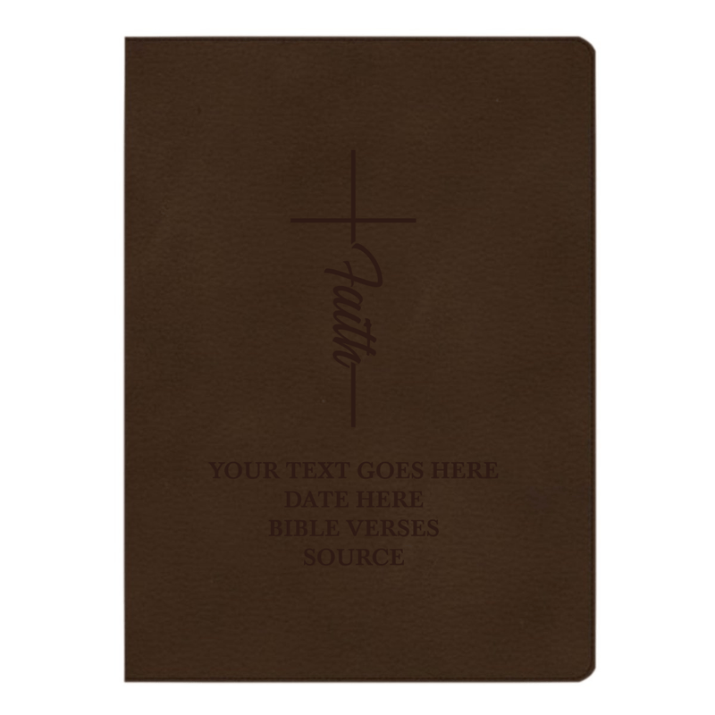 CSB Brown Study Size Holy Bible Large Print Size | Faith Cross
