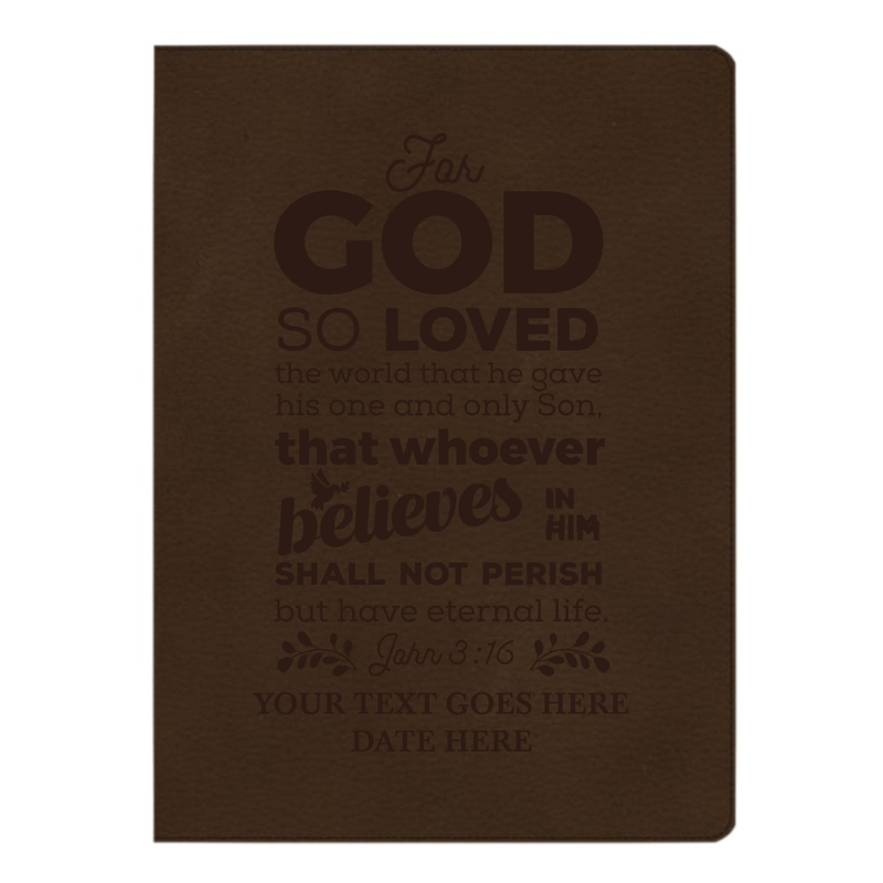 CSB Brown Study Size Holy Bible Large Print Size | John 3:16