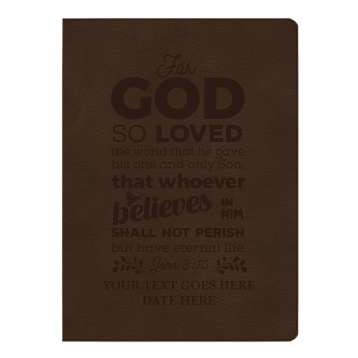 CSB Brown Study Size Holy Bible Large Print Size | John 3:16