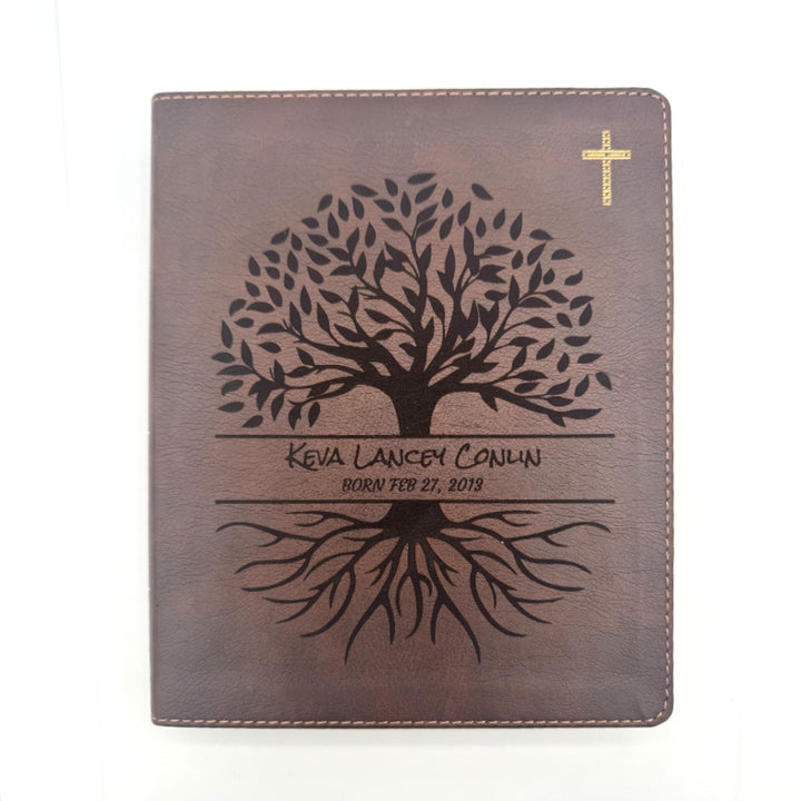 NIV Brown Standard Size Journaling Holy Bible Medium Print | Tree of Life