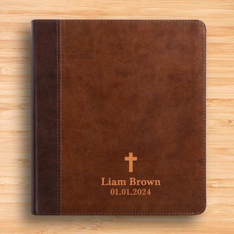 ESV Brown Study Size Holy Bible Small Print
