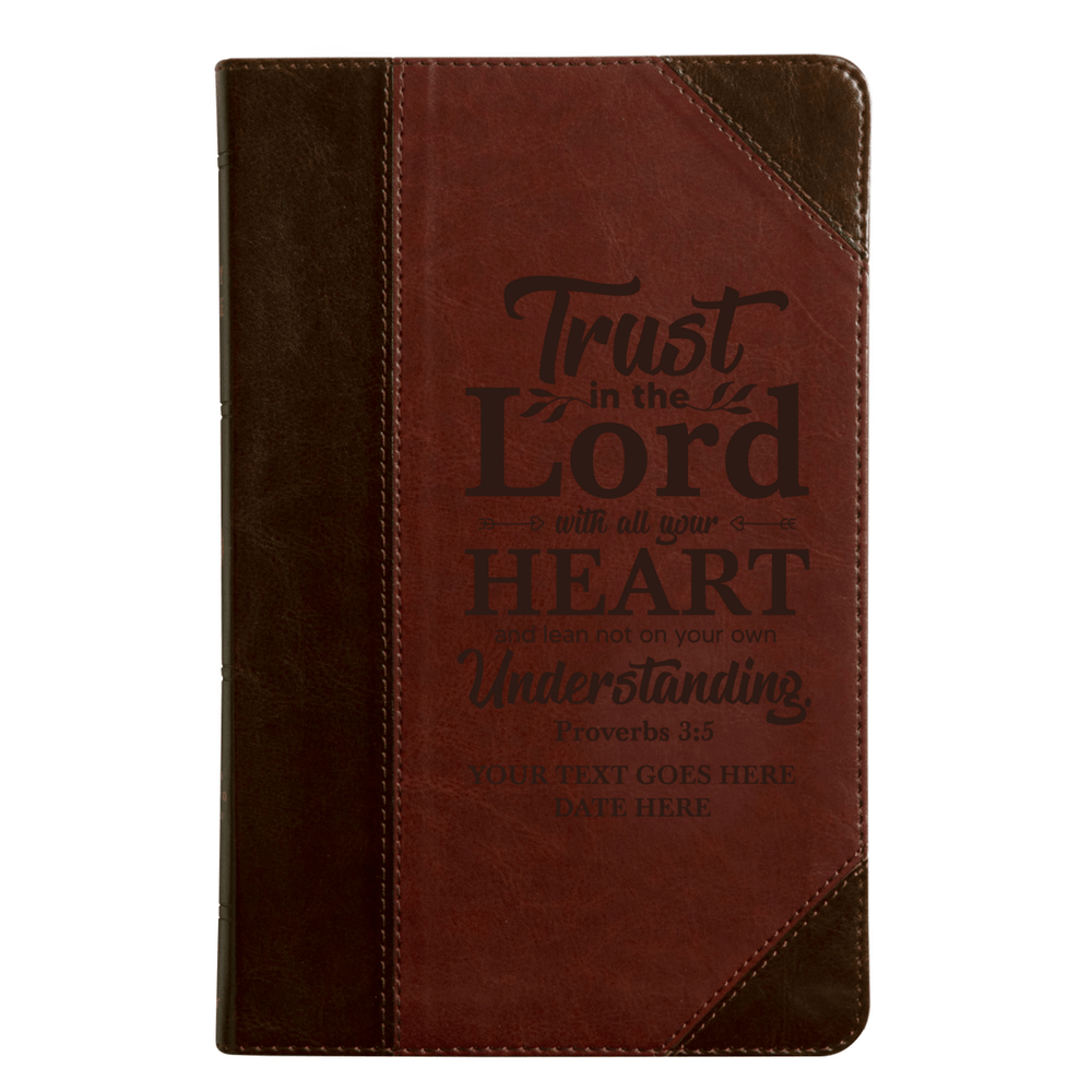 ESV Brown Standard Size Thinline Holy Bible Medium Print | Proverbs 3:5