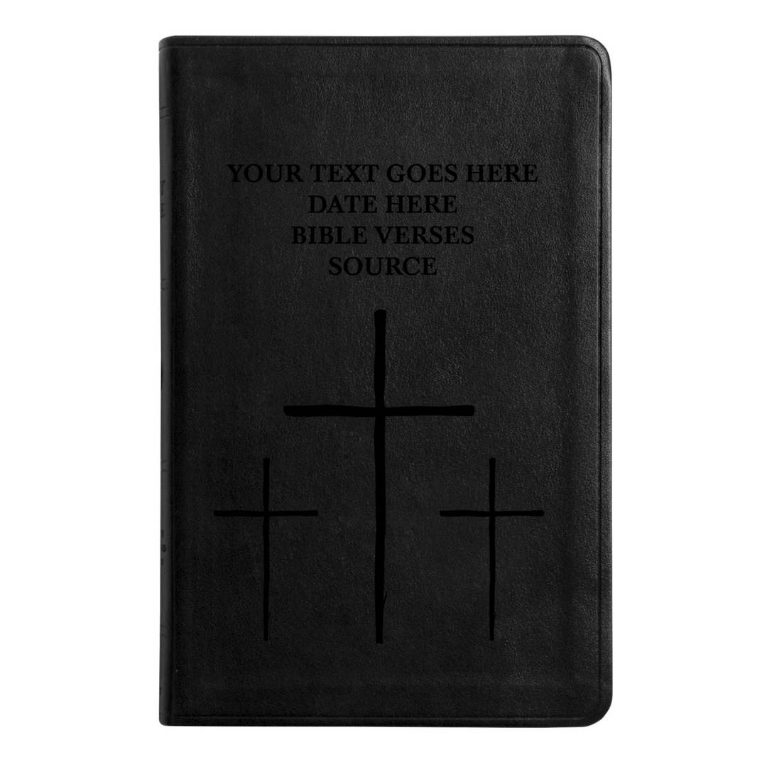 Personalized ESV Thinline Bible With Three crosses Full Cover | Shephe ...