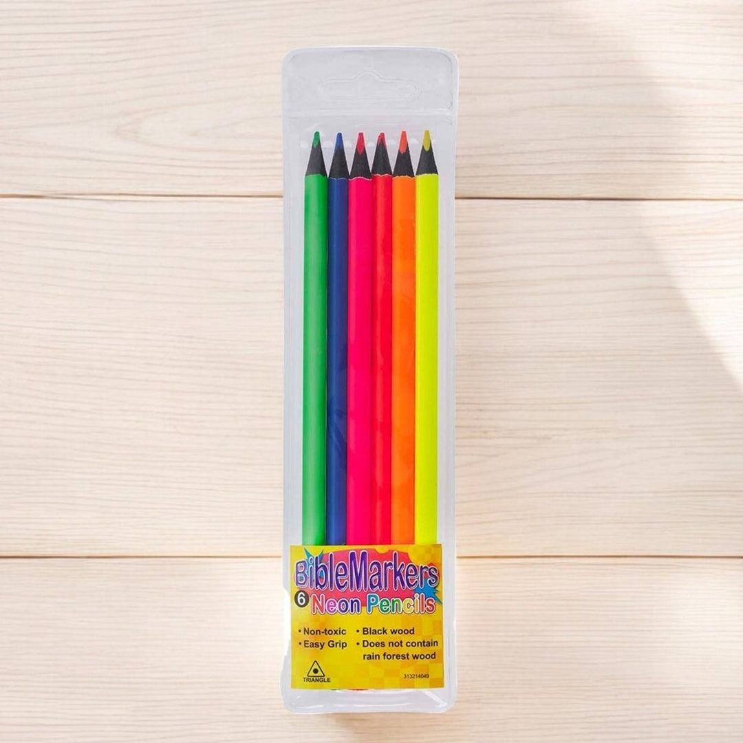 6 Pack Dry Highlighter Pencil Markers, 6.9" - Shepherds Shelf