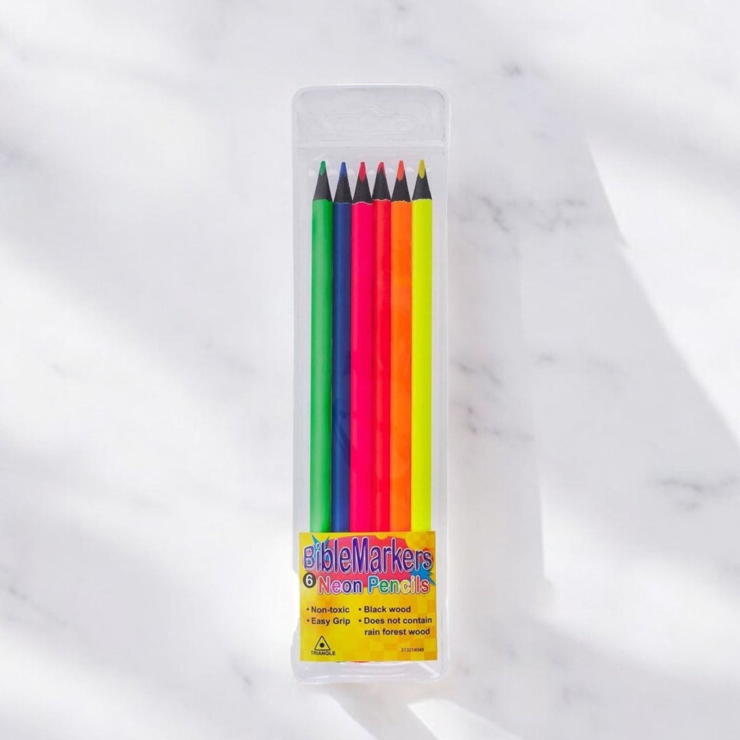 6 Pack Dry Highlighter Pencil Markers, 6.9" - Shepherds Shelf