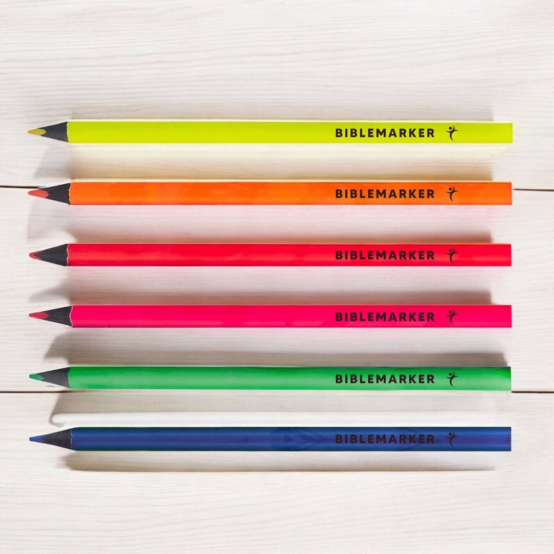 6 Pack Dry Highlighter Pencil Markers, 6.9" - Shepherds Shelf