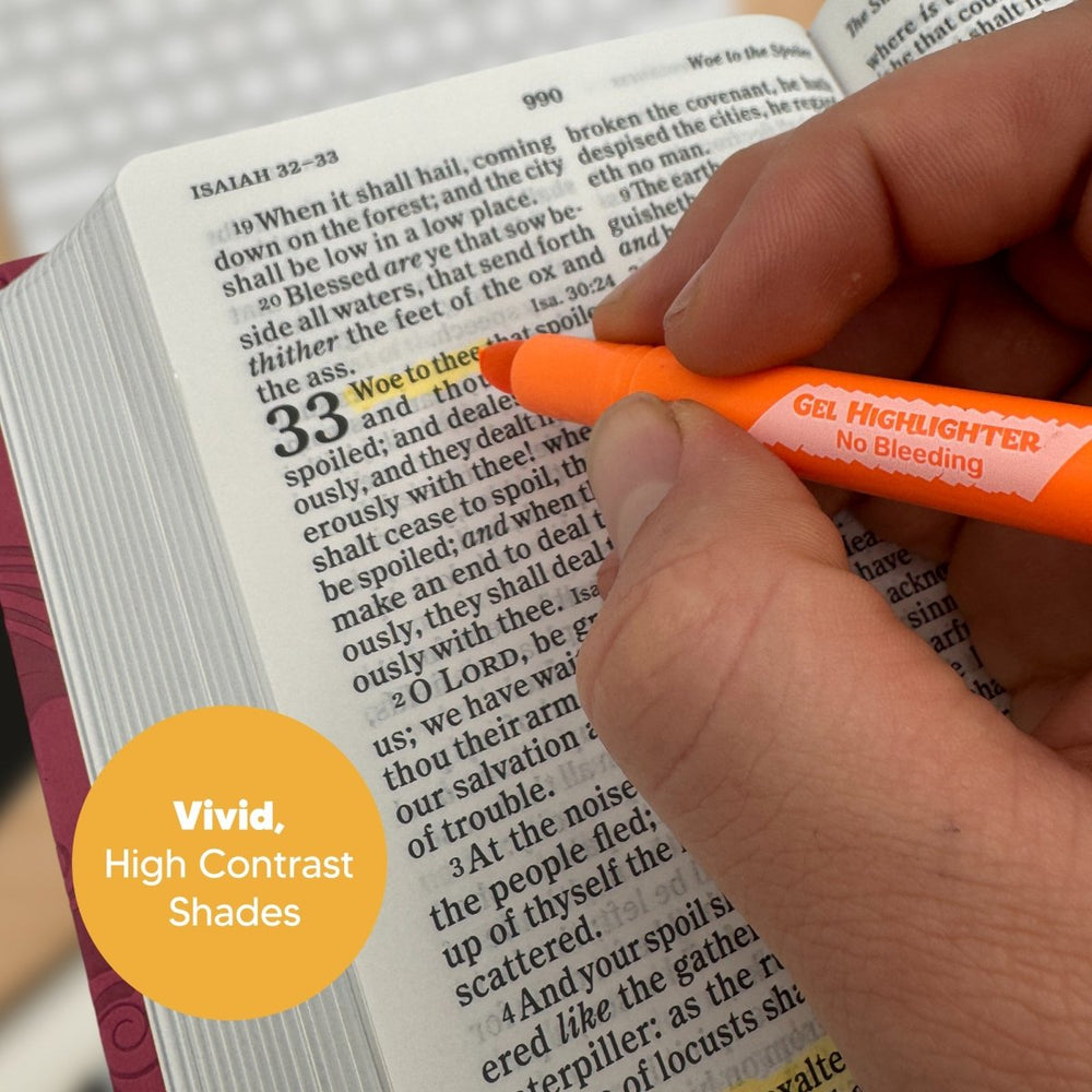 6 Pack Twistable Bible Highlighter Set - Shepherds Shelf