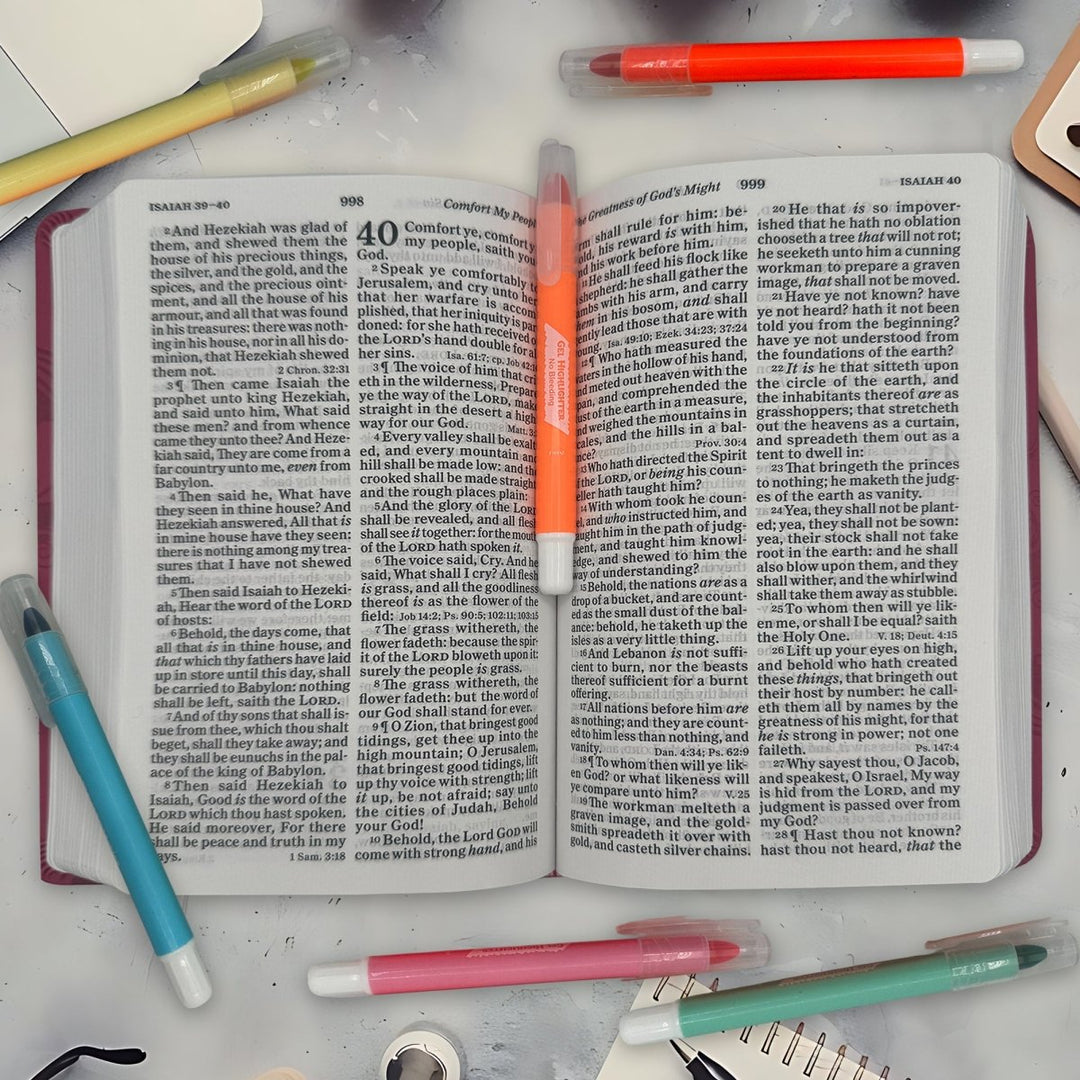 6 Pack Twistable Bible Highlighter Set - Shepherds Shelf