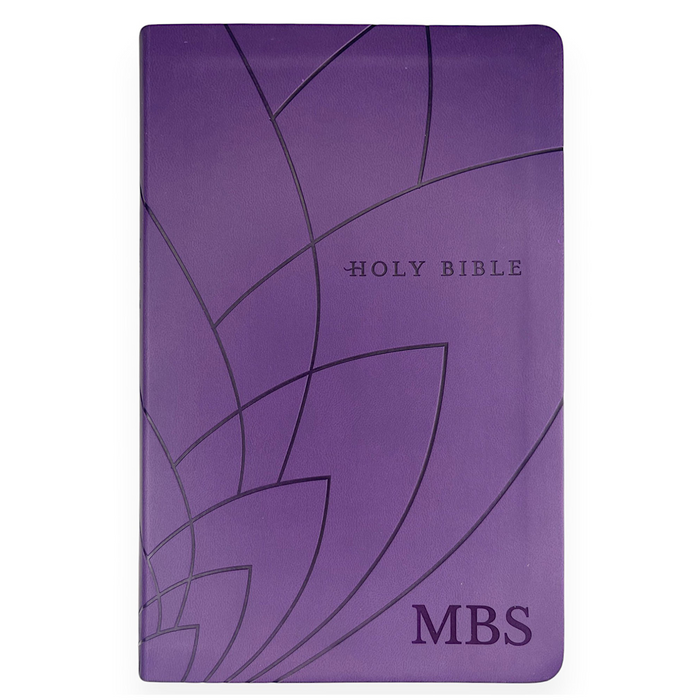 NLT Dark Purple Standard Size Holy Bible Small Print | Petal