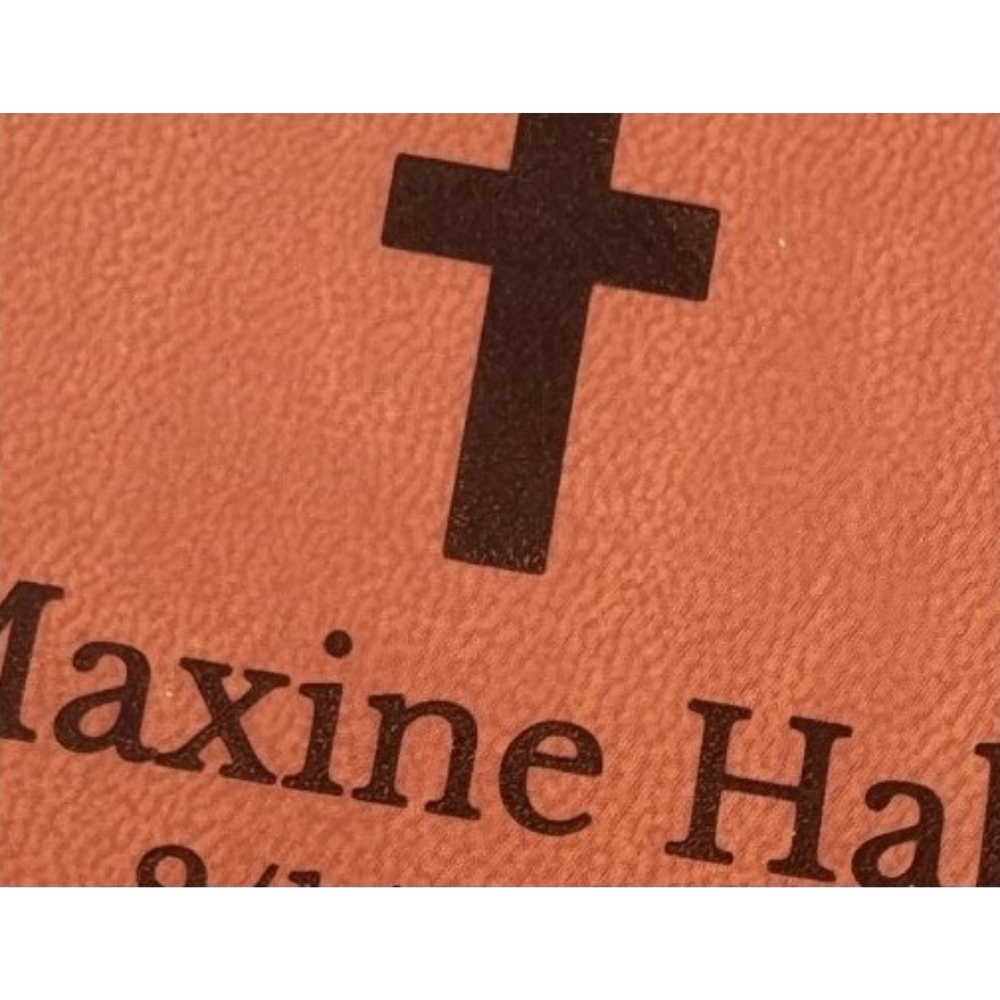 Actual personalization sample for this Bible