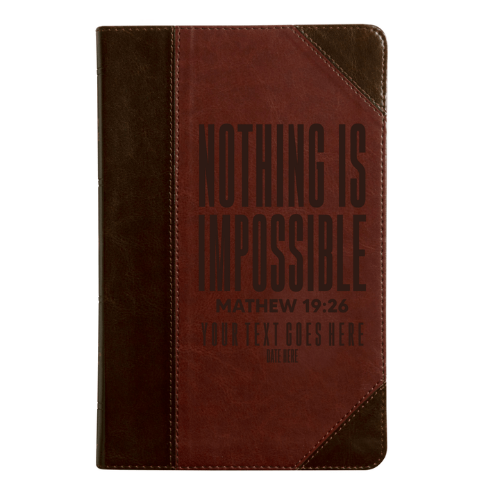 ESV Brown Standard Size Thinline Holy Bible Medium Print | Mathew 19:26