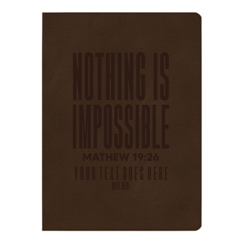 CSB Brown Study Size Holy Bible Large Print Size | Matthew 19:26
